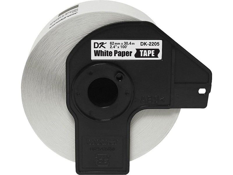 Brother Genuine, DK-2205 Continuous Paper Label Roll, Cut-to-Length Label, 2.4    x 100 Feet, (1) Roll Per Box - Image 2